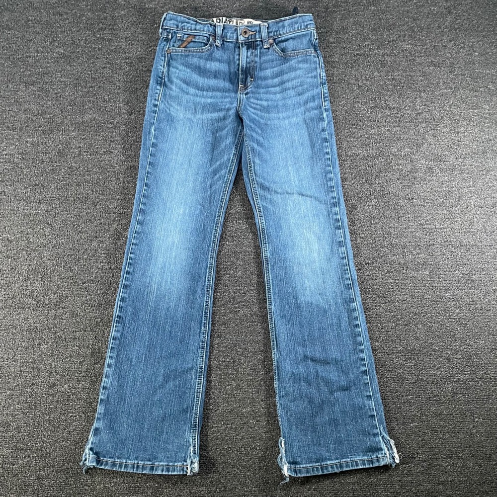 Ariat B4 Relaxed Jeans Boys Size 14 Blue Good Bootcut Western Denim